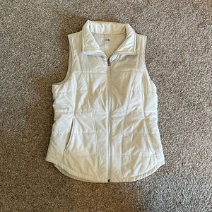 North Face Womens Quilted Vest Cream, L